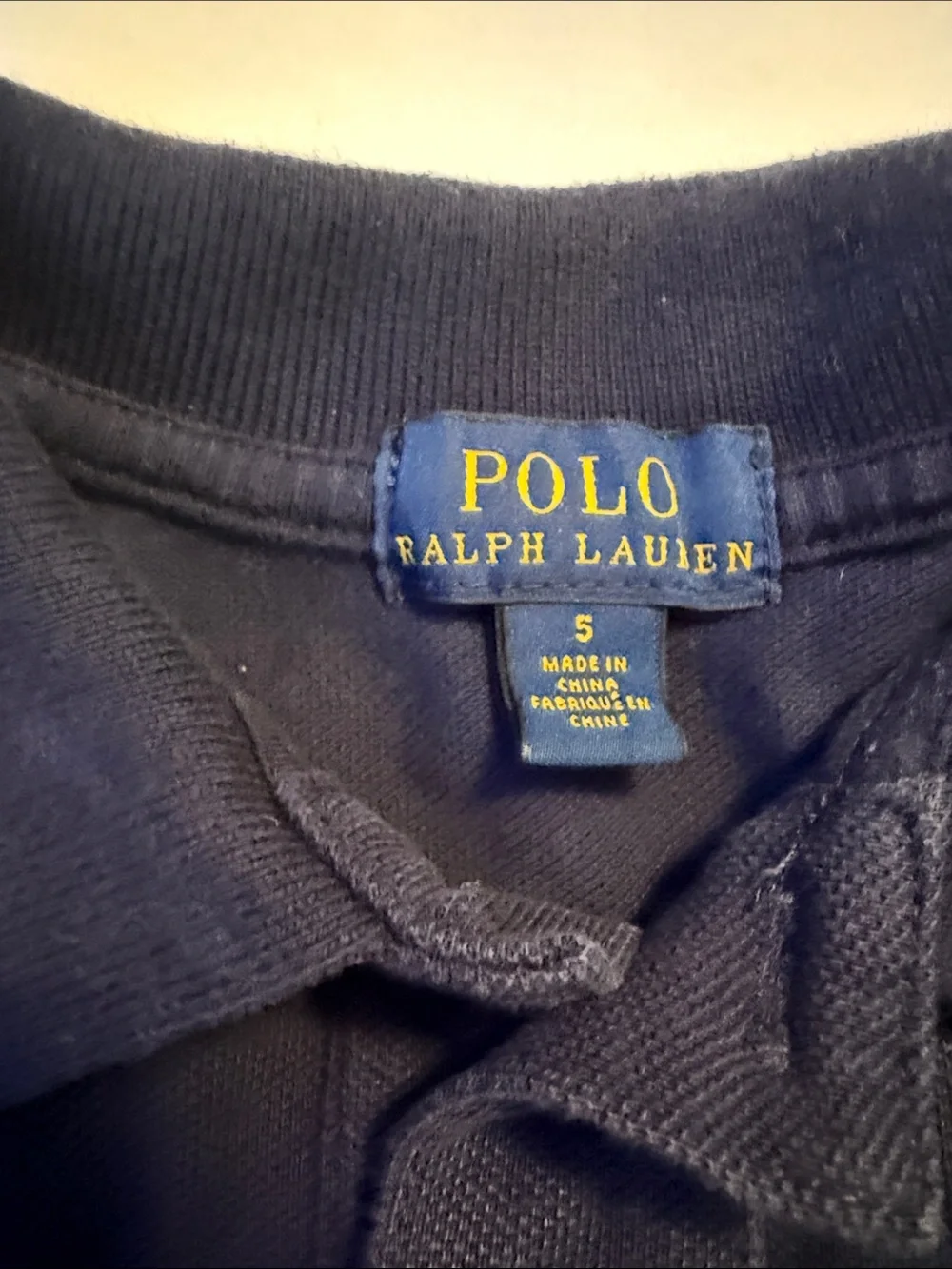 Ralph Lauren Kids Navy Polo with Red Pony Logo